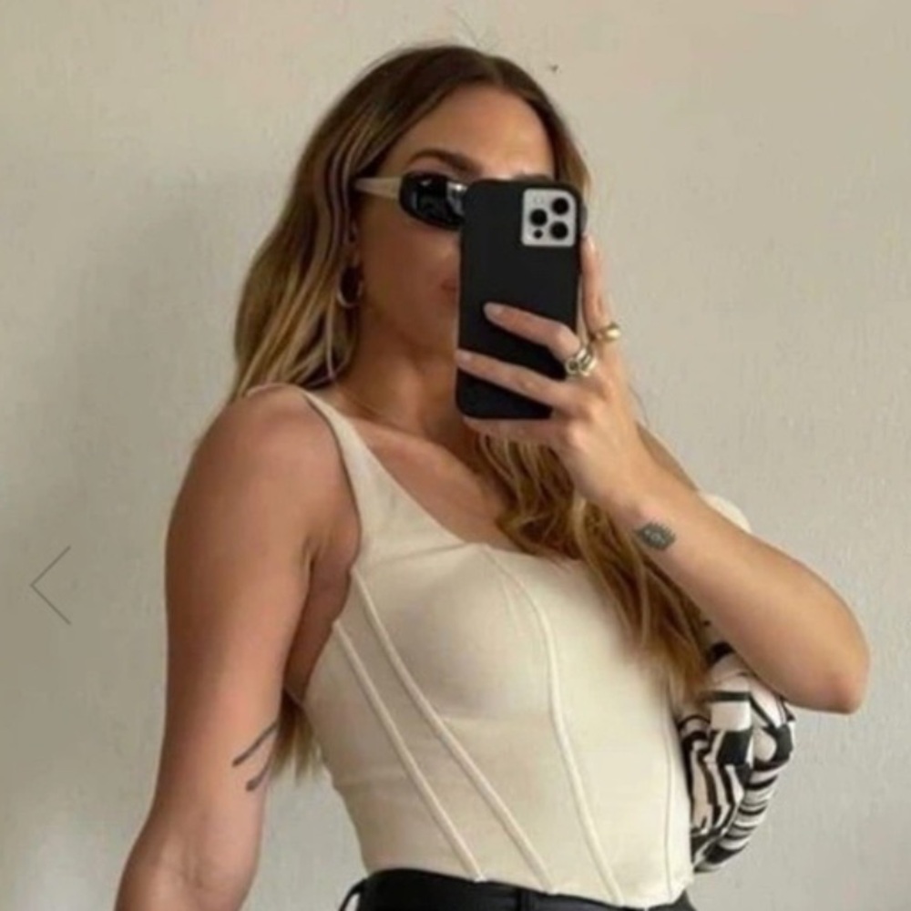 Cream Corset Top